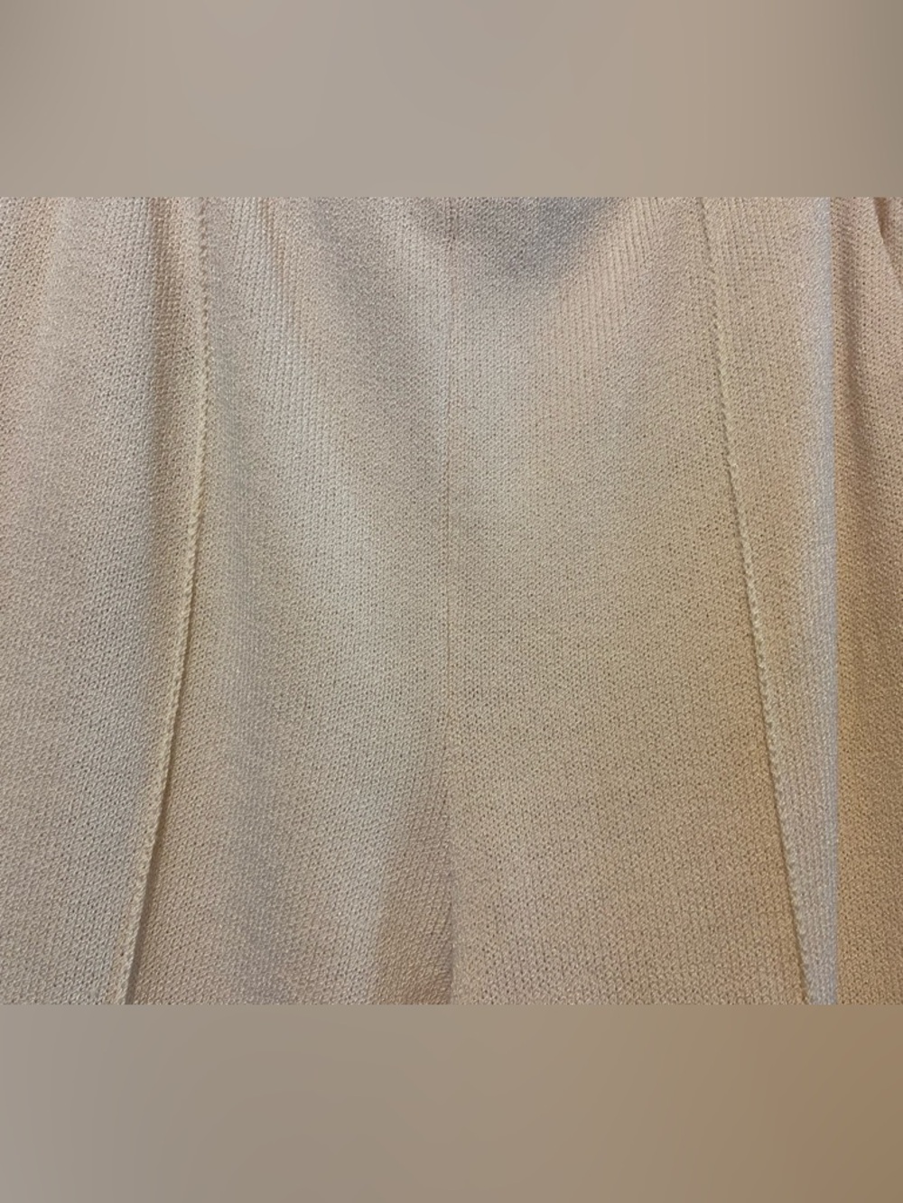 St John Collection Size 8 Santana Knit Pants Cream Pull On Marie Gray Minimal - Picture 4 of 7
